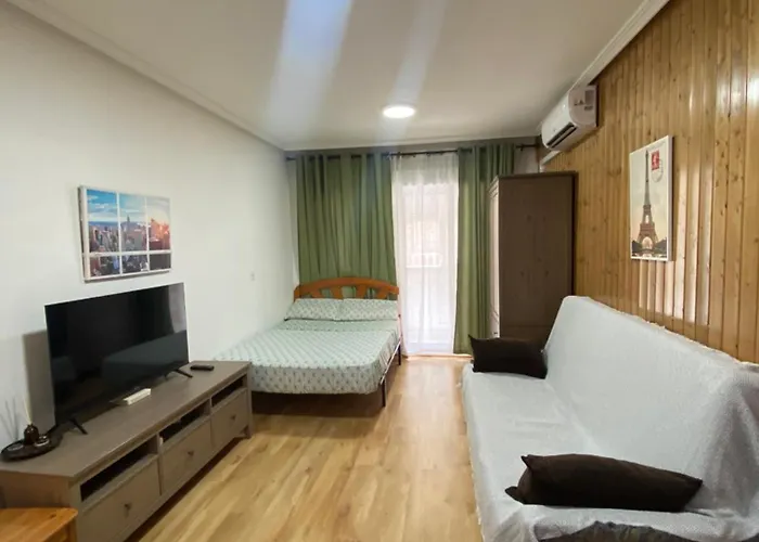 целиком, классная студия, в 3 мин от пляжа 230 м,торревьеха Appartement