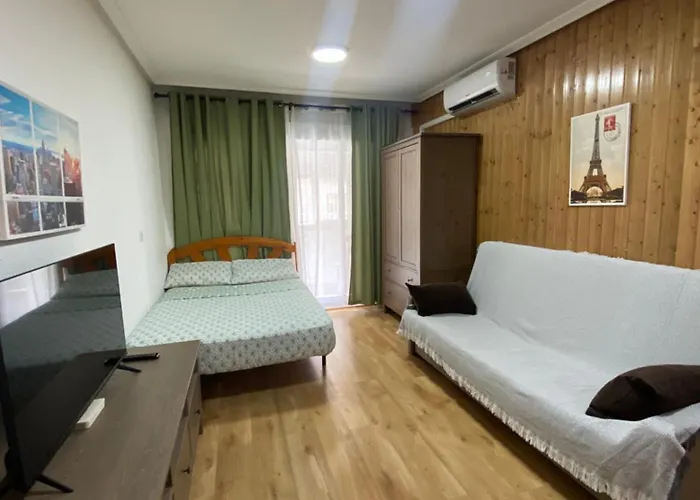 Appartement целиком, классная студия, в 3 мин от пляжа 230 м,торревьеха *